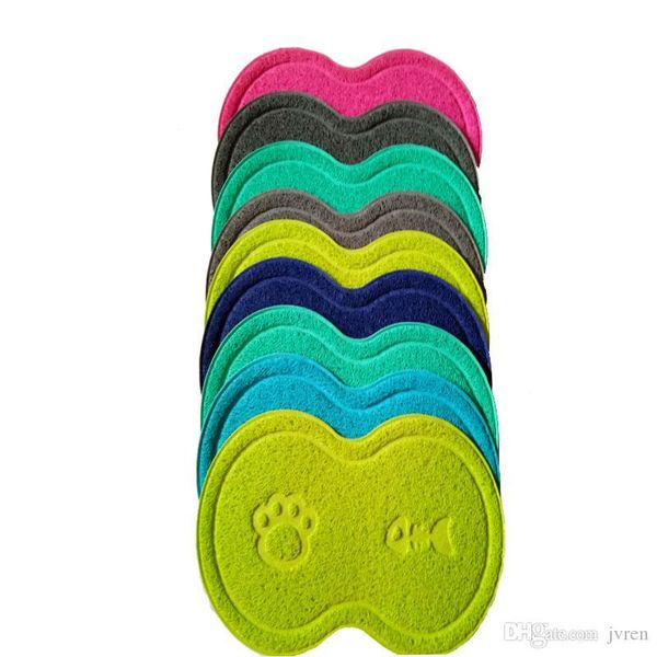 

new 8 type 26*40cm pvc pet food training cooling mat multi purpose waterproof mat for pet cat and dog
