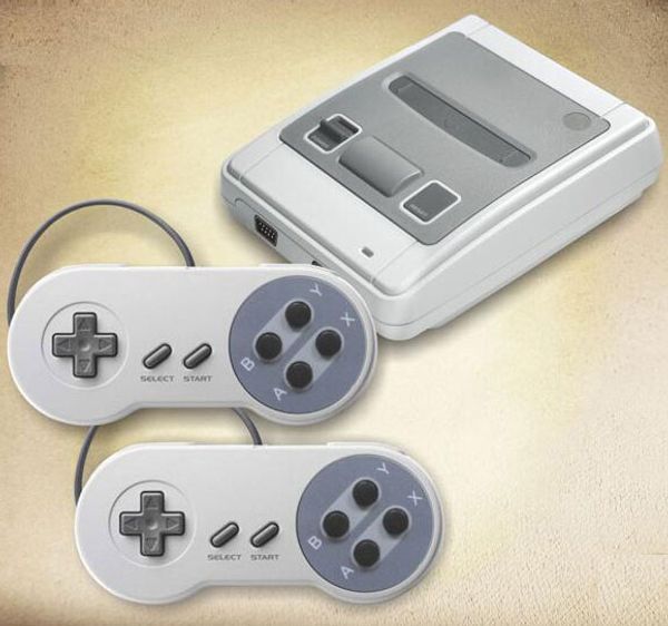 

10pcs 2019 new mini portable handheld 400 super nes snes game console video games 2 player ty-868 av tv out english japanese packages