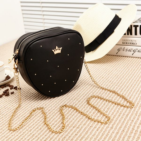 

and summer 2019 new korean edition fashion heart-shaped women's bag baitie mini bag chain single shoulder slant