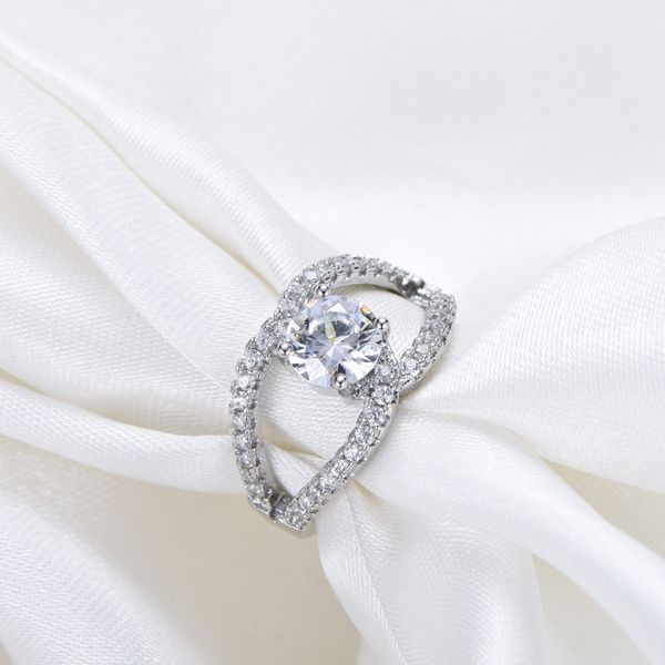 

originality a zirconium stone ring ornaments woman marry ring gift ring, Silver