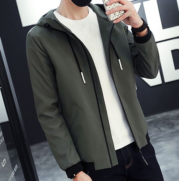 

men's coat new autumn and winter clothes men's leisure and handsome body jacke #4o11 #f, Black