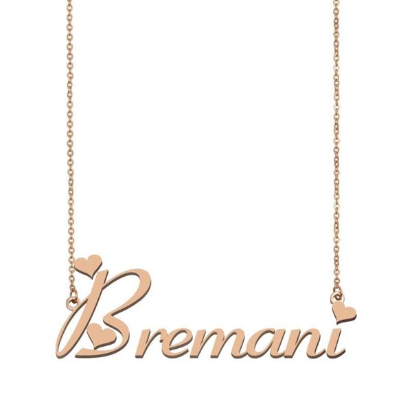 

bremani name necklace personalized custom name necklace for women girls friends birthday wedding christmas mother days gift, Silver