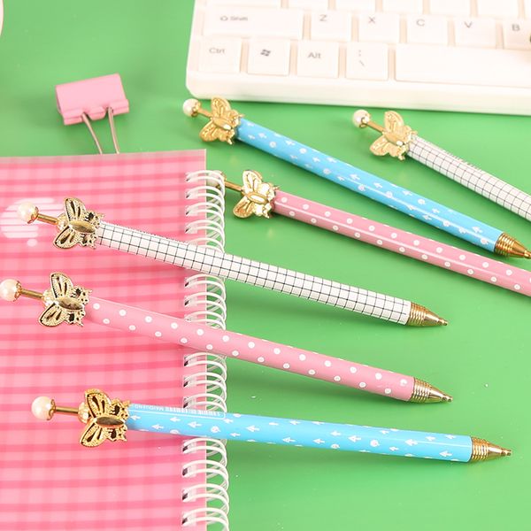 

1pcs small pearl bow mechanical pencils school office supply student stationery kids gift automatic pencil 0.5mm