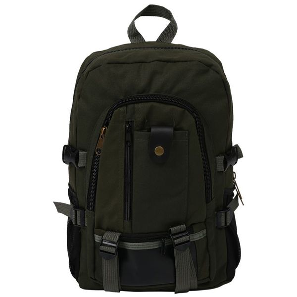 

male retro leisure tourism canvas backpack