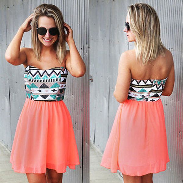 

сексуальные женщины лето boho шифон пляжное платье сарафан с открытыми плечами, Black;gray