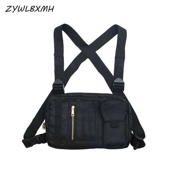 

zywlbxmh men's women's waist packs nylon waist bag personality fanny pack solid color belt bag chest saszetka na biodra
