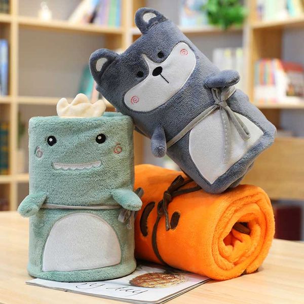 

мультфильм фланель fold ролл siesta дети портативный pet одеяло-всесезонные-cozy дышащий офис кондиционер коралловые пледы