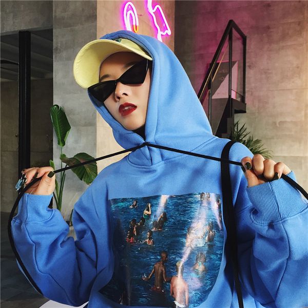 

2019 harajuku толстовка толстовка женщина pullvoer hoodie корейского ulzzang отпечатано с длинным рукавом с капюшоном флис толстовки осенью, Black