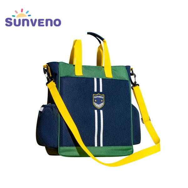 

sunveno 2019 new school bag shoulder handbag crossbody bag tote handbag large capacity luggage organizer for boys and girls