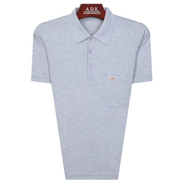 

men's t-shirts wear summer style mercerised cotton solid color short sleeve t-shirt loose and plus-sized daddy clothes pullover, White;black