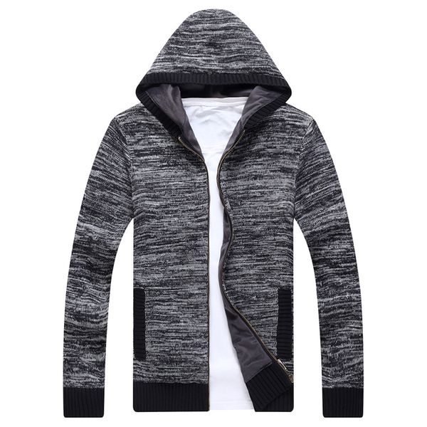 

factory direct sale 2017 new mens solid zipper wild cardigan sweater coat, White;black