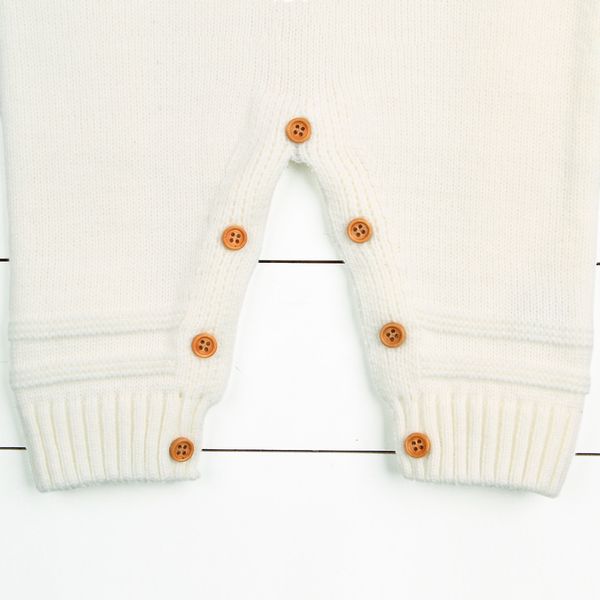 

newborn infant baby boy girl cute cartoon rabbit long sleeve weave knitted romper jumpsuit outfits baby autumn winter clothes, Blue