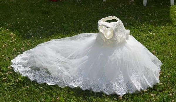 

2017 retail girl dresses children dress party summer princess baby girl wedding dress birthday big bow white long tailing y190516, Red;yellow