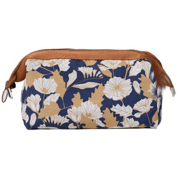 

cosmetic bag women make bag travel waterproof portable make toiletry kits coffee flower