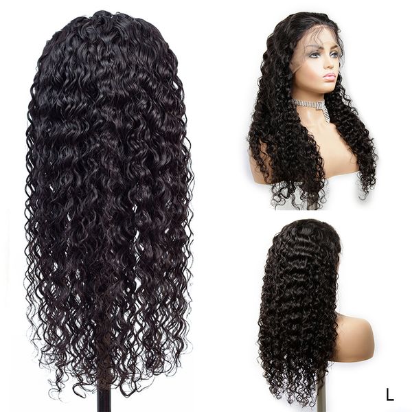 

13x4 remy deep curly lace front wig pre plucked with bang real human hair wigs for black women ponytail my first wig 150%