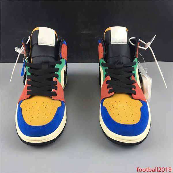 

with box 2019 mens and womens basketball shoes blue the great 1s mid fearless for men brand designer sports trainers