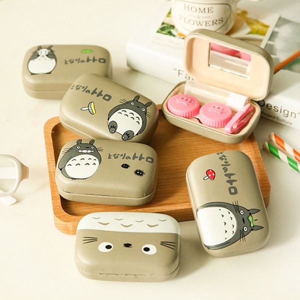 

1pcs cute animal contact lens case personal care products fashion creative school office supply desk set storage tool stationery