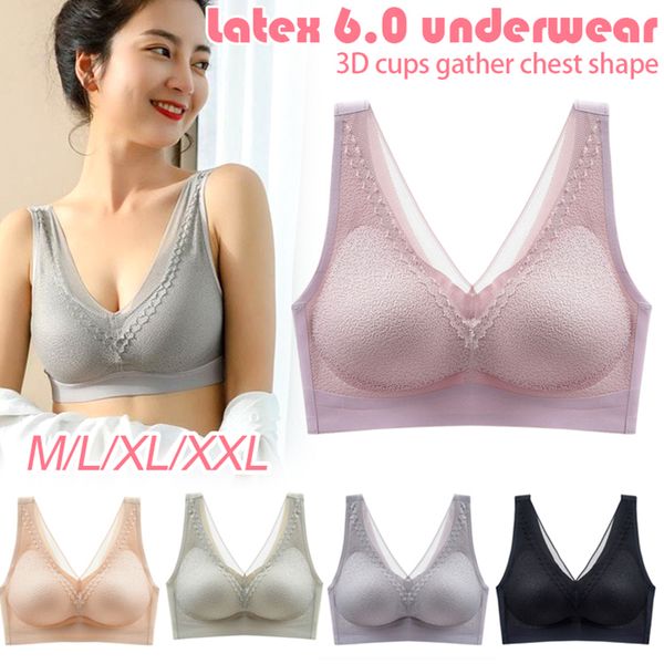 

wireless contour bra lace breathable underwear seamless for sports yoga running tc21, Red;black