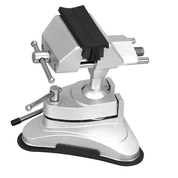 

aluminum alloy clamping 360 swivel bench table vice w/ rubber suction base