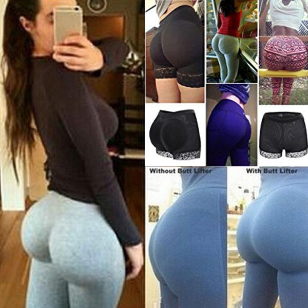 

body shapers women womens butt and hip enhancer booty padded underwear panties body shaper seamless butt lifter panty boyshorts shapewear, Black;white