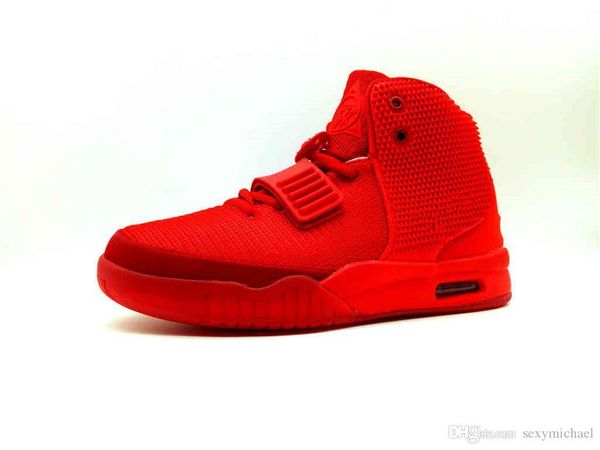 

octobers red shoes kanye west ii all red oct basketball shoes women men sneakers us13 michael sports version
