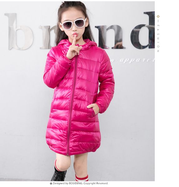 

fashion kids jackets for boys girls autumn winter hooded cotton-padded down coat boy warm long outerwear parkas 7 colors, Blue;gray