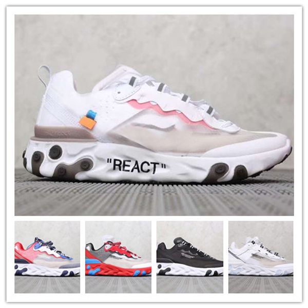 

designer mens reacts 87 undercover man womens element 87 running shoes chaussures homme sport trainers zapatillas size eur36-45