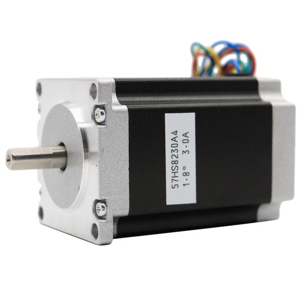 

nema 23 cnc stepper motor 57x82mm 3a 2.2n.m d= 6.35mm 315oz-in nema23 cnc router engraving milling machine 3d printer