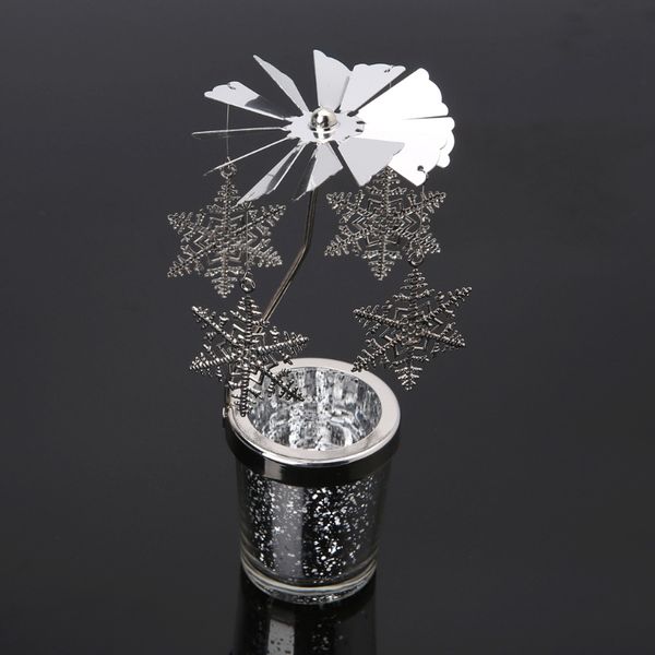 

rotary spinning candlestick tealight candle holder metal tea light holders carousel wedding home party decor gift