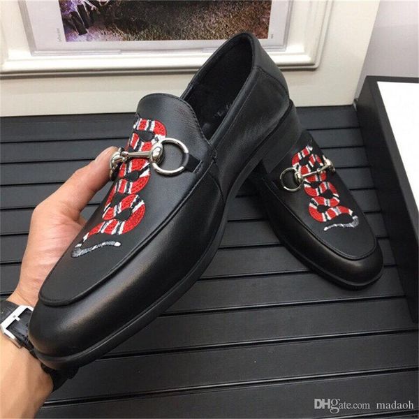 

19fw 2019 новые случайные весной и осенью pu британские мужчины обувь zapatos де hombre платье обувь мужчины zapatos де hombre madak, Black