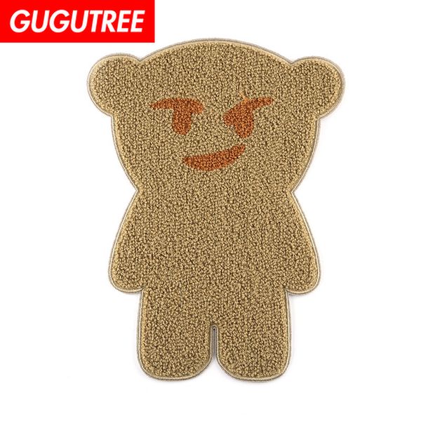 

gugutree вышивка патчи большой медведь патч животных значки аппликация пластыри для одежды дк-8, Black