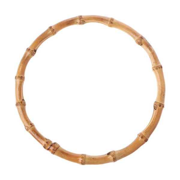 

1 x круглая бамбуковая ручка для сумки ручной работы diy сумки аксессуары хорошее качество 15x15 см, Black