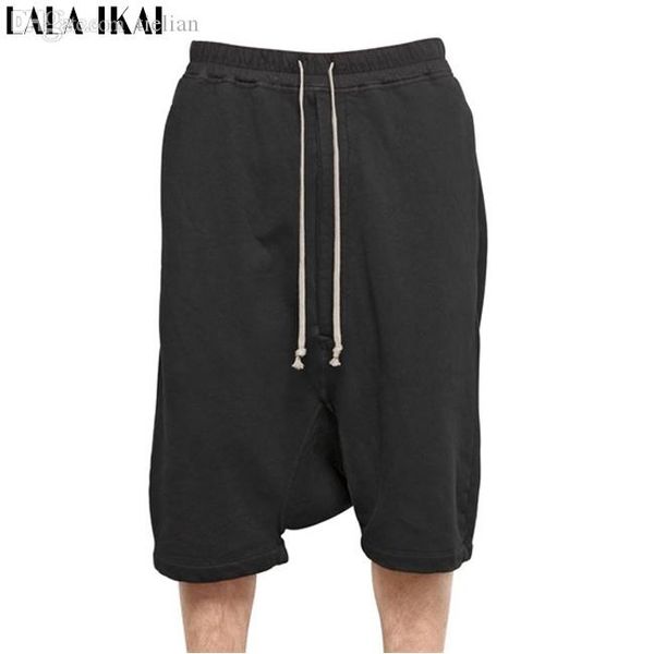 

оптовая продажа-новый хип-хоп уличный стиль падение crocth шорты мужчины скейт хабар эластичный пояс мужские гарем тренажерный зал бегуны шо, White;black