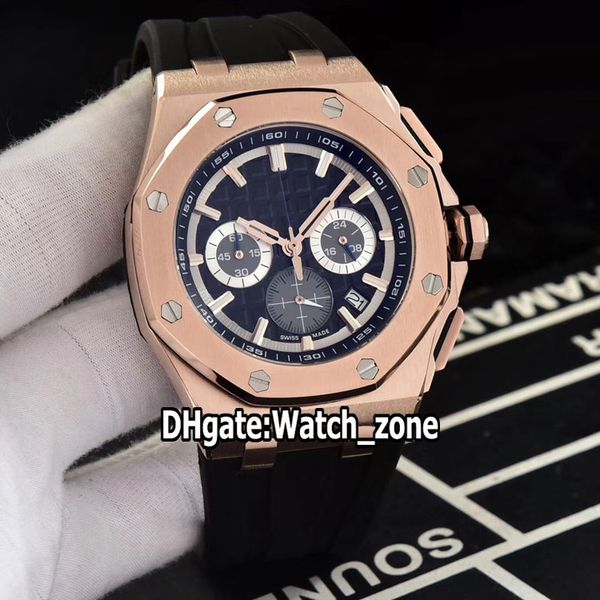 

дешевый new royal 26480ti.oo.a027ca.01 miyota кварцевый хронограф мужские часы черный циферблат секундомер розового золото rubber часы watch, Slivery;brown