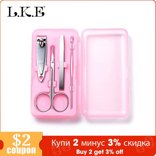 

lke 4 pcs/set nail tools sets & kits nails clipper kit manicure set clippers & trimmers pedicure scissor makeup sets tools