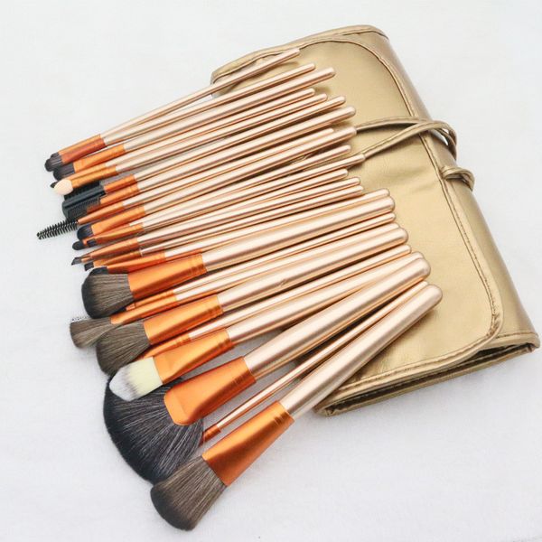 

9style 24pcs makeup brushes set pink beauty stylish cosmetics eyebrow shadow powder pincel make up tools + pouch bag
