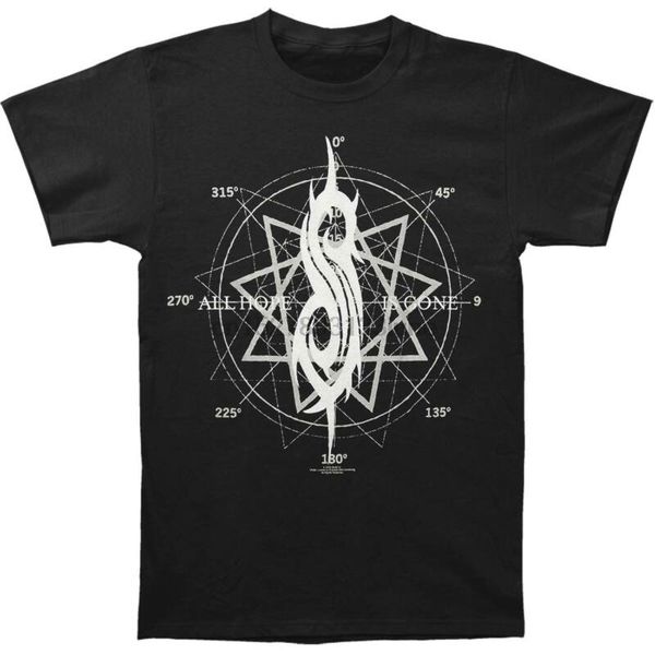 

slipknot men's all hope star t-shirt black, White;black
