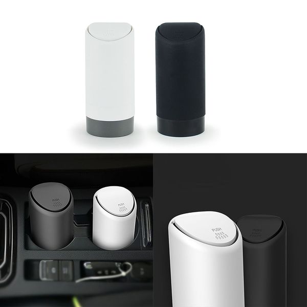 

universal mini rubbish garbage holder hanging car trash bag car trash can portable bin auto organizer storage box