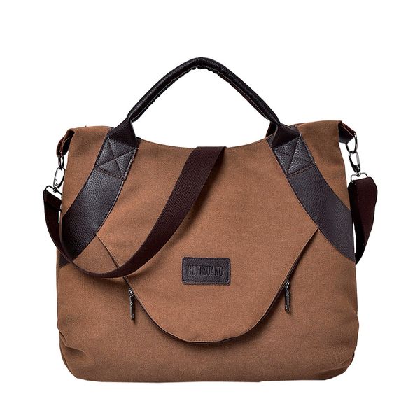 

women's bag&handbag retro canvas zipper shoulder bags fashion casual personality with corssbody torba damska #t3g