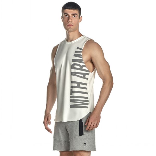 

2019 letters print cotton tank gyms new summer bodybuilding fitness vest male sleeveless shirt undershirt mens, White;black