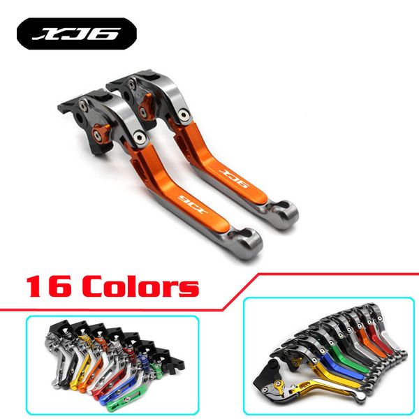 

cnc adjustable motorcycle brake clutch levers laser engraved logo for yamaha xj6 diversion 2009 2010 2011 2012 2013 2014 2015
