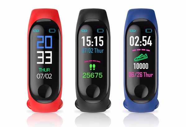 

m3 plus smart bracelet heart rate blood pressure health waterproof smart watch m3 pro bluetooth watch wristband fitness tracker
