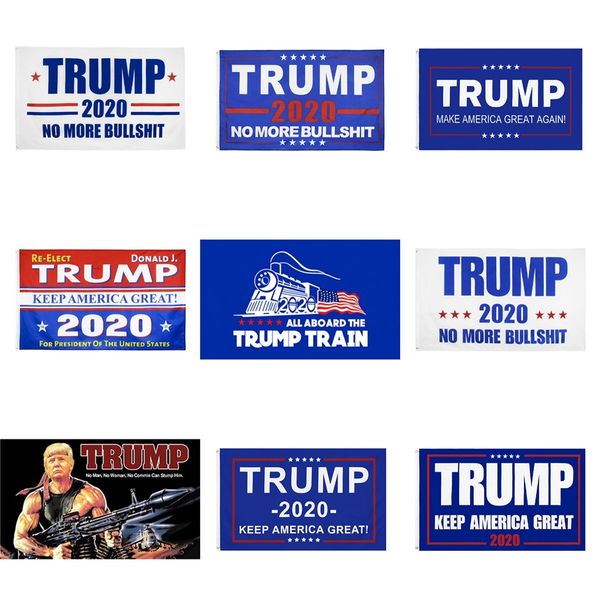 

2020 trump flag печать флаги баннер декор прямоугольник письмо печать полиэфирное волокно девять стиль кампании 90x150cm горячие продажи 13l