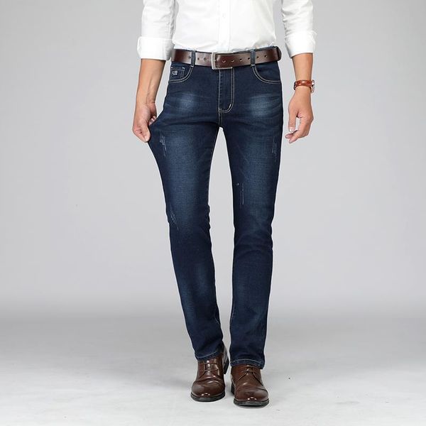 

sweatpants streetwear jeans male trousers autumn pants classic skinny denim jeans for men slim designer casual straight, Blue