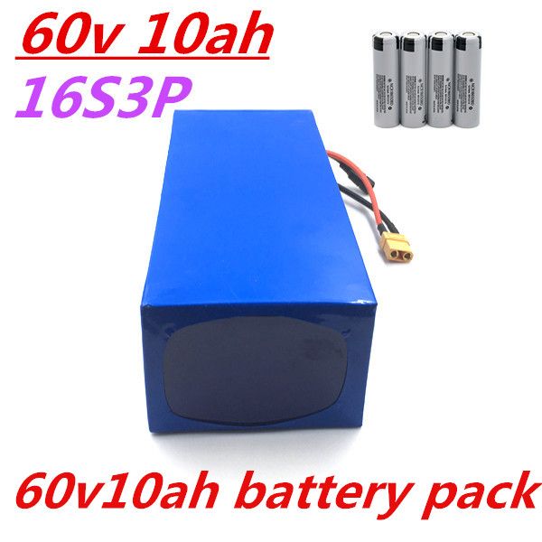 

60v battery 60v 10ah electric bicycle battery 60v 10ah lithium battery with 30a bms +67.2v 2a charger for 750w 1000w 1500w motor