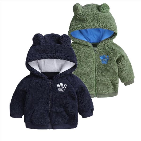 

baby girl boy clothes cartoon jackets soft warm clothing for newborn baby boy cute infant girls fleece coats outerwear baby coat, Black