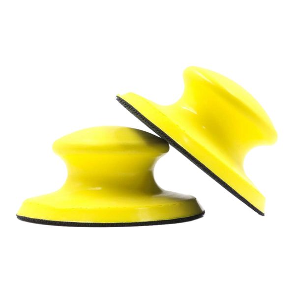 

new 2 pcs 5 inch hook and loop hand sanding block round sanding pad hook backing plate for sanders or polishers
