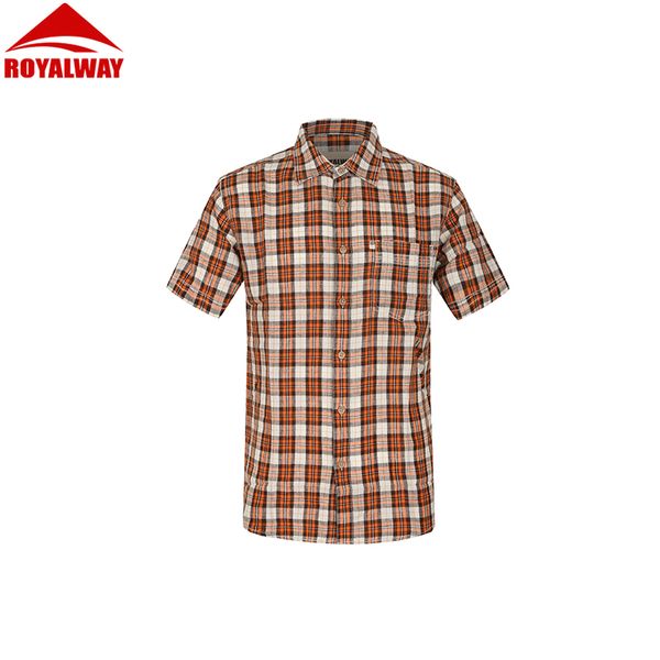 

royalway outdoor man's casual short sleeved t-shirt #rftm2041e, Gray;blue