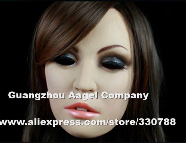 

sh-6] silicone face mask halloween, party mask masquerade masks for women, full face female christmas