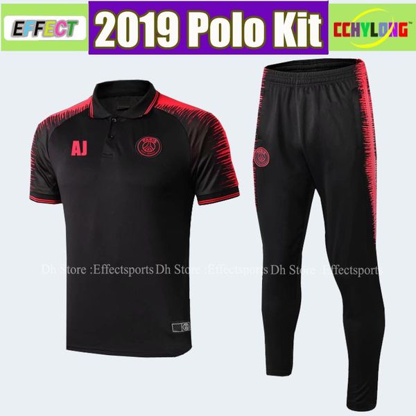 

Top Quality 2019 PSG Polo Kit Maillot De Foot 18/19 MBAPPE CAVANI DRAXLER Survetement Air Tracksuit Soccer Sweater JORDAM Shirts